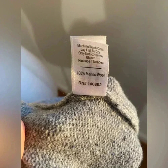 Marine Layer Oversized Roll Neck Chunky Cozy Sweater - Grey NWT - M - Picture 3 of 9